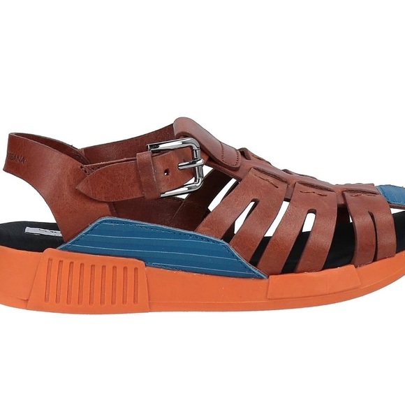 Sandals Dolce & Gabbana for kids. Size 3. Color Brown, Orange, Blue. - Picture 4 of 4